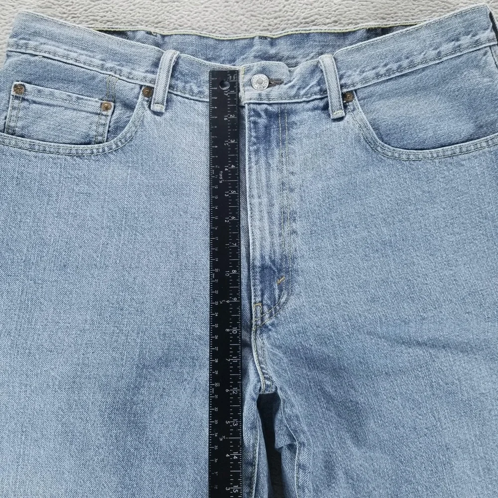 Levis 550 Shorts Mens 38 Blue Denim Bermuda Relaxed Fit 11